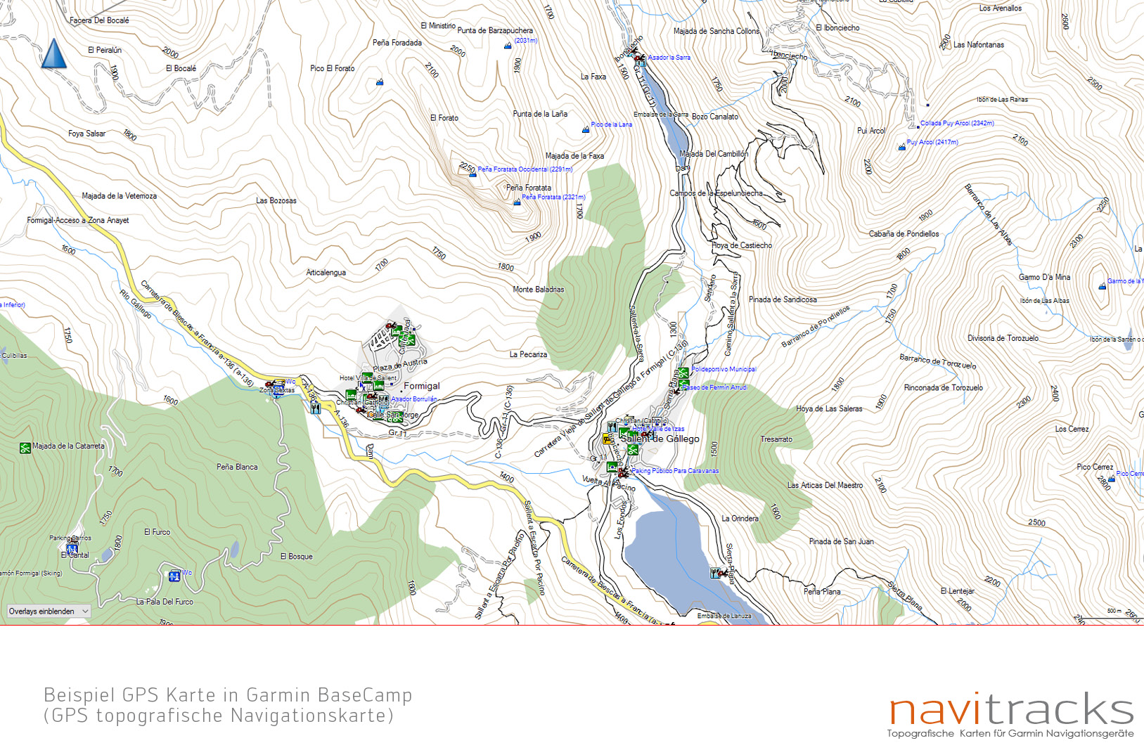 Europa Topo GPS Karte Garmin 25m SRTM Höhenlinien (16GB microSD Karte