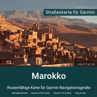 Marokko Garminkarte (Download) im Shop