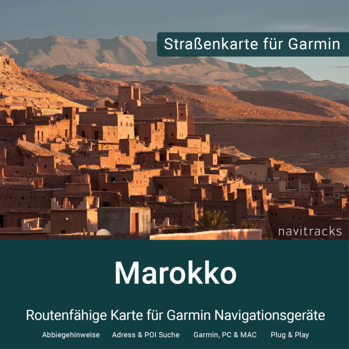 Marokko Garminkarte (Download) im Shop