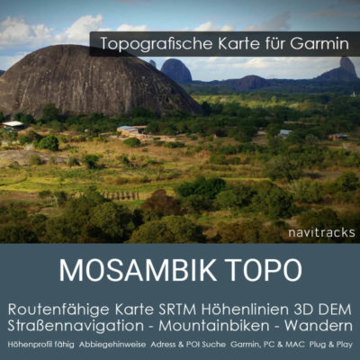 Mosambik Topo Garmin Karte (Download) im Shop