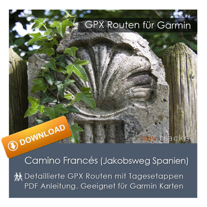 Jakobsweg Camino Francés Spanien GPX Track