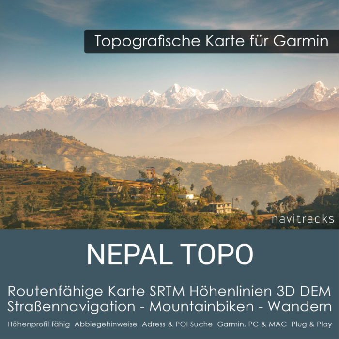 Nepal Topo Garmin Karte (Download) im Shop